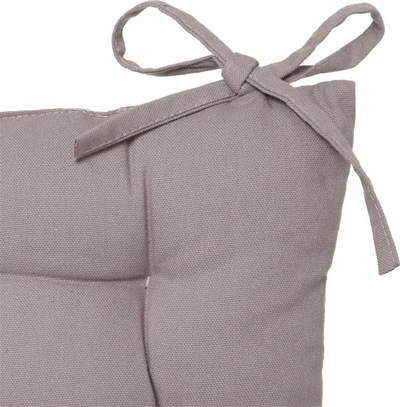 Jastëk karrigje Halmar Elora, 38x38 cm, pambuk, gri e hapur