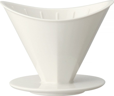 Përgatitës kafeje pour over prej qeramike, 1–2 filxhan, i bardhë