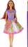 Kukull LeanToys Doll me flokë të gjatë, 29 cm, fustan për pikturim, shumëngjyrëshe