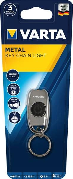 Elektrik dore çelësash Varta LED Metal, metalike, argjendtë