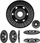 Disk rrafshues TURBO Rasp-B T-85, 120mm, për mulli këndi, i zi