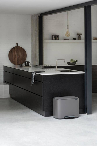 Kosh plehrash Brabantia Bo Step-On, 34L, me 2 ndarje, platin
