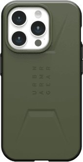 Kapak telefoni UAG Civilian MagSafe për iPhone 15 Pro, i fortë ndaj rënieve, jeshile Olive Drab Green