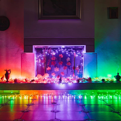 Drita dekorative LED Twinkly Strings TWS250SPP TEU, 250 llampa, RGBW, shumëngjyrëshe