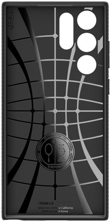 Mbrojtëse Spigen Liquid Air për Samsung Galaxy S22 Ultra, e zezë