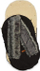 Qese gjumi për karrocë Sensillo Eskimo, 100x46 cm, lesh, e zezë
