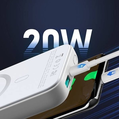 Powerbank Joyroom JR-W020 Mini Magnetic MagSafe Wireless 10000 mAh (JYR037BLK), i zi