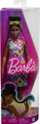 Kukull Barbie Mattel Fashionistas HJT07, fustan shumëngjyrësh, aksesorë mode