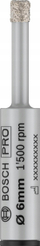 Shtizë diamant për pllaka Bosch 2608599053, PRO Ceramic, 6 x 33 x 13 mm