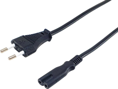 Kabllo rryme Equip C7, 1.8 m, 2-pin, e zezë