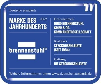 Prizë zgjatëse Brennenstuhl Premium Protect Line 1391010800, 8 dalje, kabllo 3 m, ngjyrë e zezë