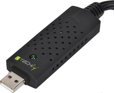 Kapës video USB Techly I USB VIDEO 700TY, USB 2.0, me RCA dhe S-Video, i bardhë