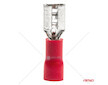 Konektor flat female i izoluar, 5.6mm, 0.5-1.5mm² 10A, i kuq