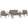 Set alumini LIFE 4-pjesësh për ambient të jashtëm (HM5089.12), gri