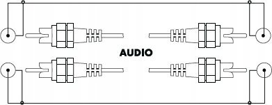 Kabllo audio Schwaiger CIK5415, 1.5 m, 2 x RCA, e zezë