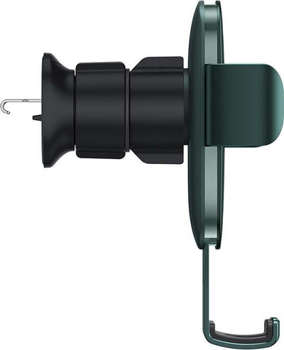 Mbajtës telefoni për makinë Baseus SUJS000006, me kapje automatike “Automatic Gravity Lock”, për grilë ajrimi, jeshile e errët