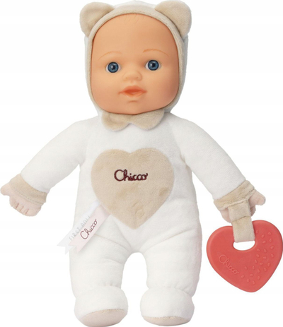 Мека кукла Chicco Chicca Neutral, за бебиња, повеќебојна