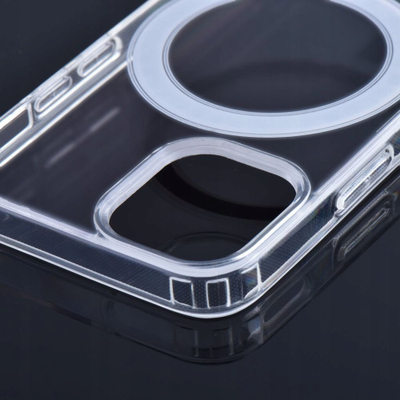 Kapak telefoni OEM Silicone Cover me MagSafe për iPhone 16 Pro, transparent
