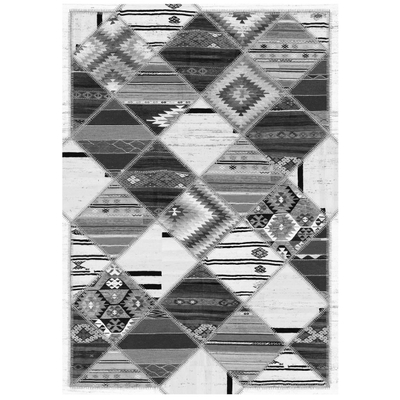 Tepih etnik JOSIANE 120×170 me thekë HM7677.21, gri
