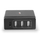 Karikues me 4 porta Lindy, USB C dhe USB A, Power Delivery 72W, i bardhë