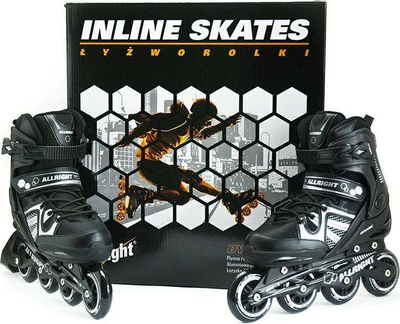 Rolatë inline Allright Dynamic, rregullueshme 40-43, ABEC-9, të zeza