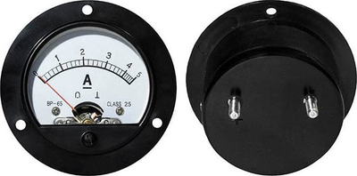 Ampermetër analog Wamptek 5A, matje DC, i rrumbullakët