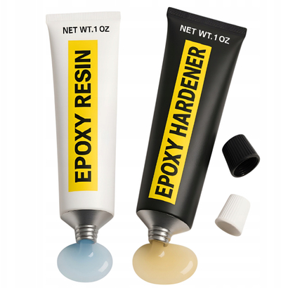 Ngjitës epoksi dykomponentësh Bison 91-481, 2x10ml, transparent