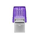 USB flash Kingston DataTraveler MicroDuo 3C DTDUO3CG3, 256GB, USB Type C dhe USB, vjollcë