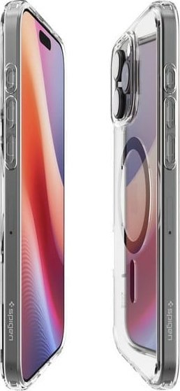 Mbulesë telefoni Spigen Ultra Hybrid MagSafe për iPhone 16 Pro, e tejdukshme, grafit