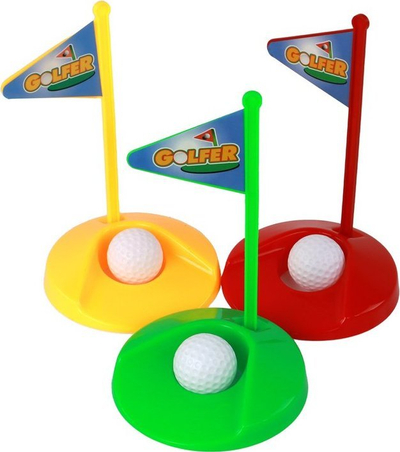Set mini golf Leantoys, 12 copë, për kalamaj, shumëngjyrësh