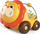 Lodër edukative Lisciani Carotina Baby Little Car Lion, makinë luani, për fëmijë 1–4 vjeç, e verdhë