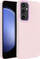 Mbulesë telefoni Frame Case për Samsung S23 FE, silikoni, mbrojtje kamere, rozë e hapur