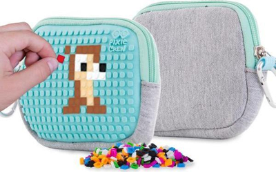 Portofol PIXIE CREW Storage Pouch, 15 cm, panel silikoni, gri turquoise