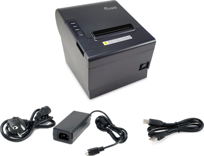 Printer termik POS Equip 80mm, me prerje automatike, USB Bluetooth, i zi