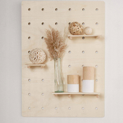 Raft muri dekorativ Today Wall Organizer, 70x50 cm, dru, bezhë