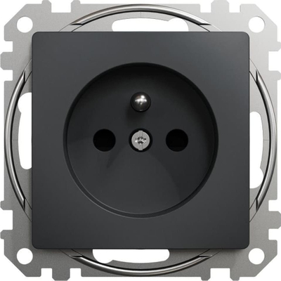 Prizë Schneider Electric Sedna Design, 2P+PE, IP20, anthracite e zezë