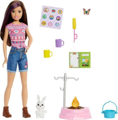 Set Mattel Barbie Doll Kamping - Skipper dhe Pet (HDF69/HDF71)