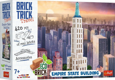 Set ndërtimi Trefl Brick Trick Travel Empire State Building, 420 copa, 7+