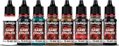 Set bojërash akrilike Vallejo Game Color VAL72193, Non Metallic Metal, 8 copë