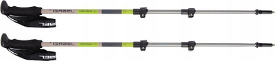 Shkopinj trekking Gabel Mont Blanc F.L. 4.0, alumini, rregullueshëm 66-142 cm, jeshil