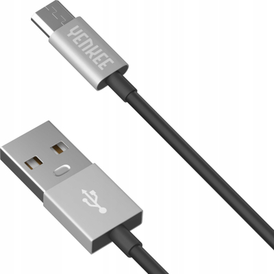 Kabllo USB Yenkee YCU 222 BSR, USB A në microUSB, 2 m, argjendi