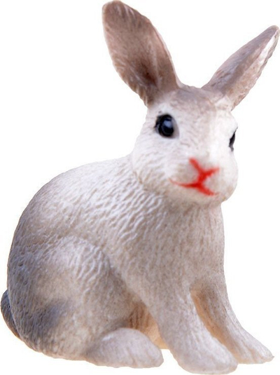 Figurë lodër lepur Bunny ZA3383, 4.5cm, plastik, shumëngjyrësh
