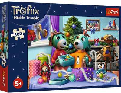 Сложувалка Trefl Treflik Family Holiday, 100 парчиња, 410 x 275 mm, повеќебојна