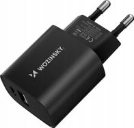 Karikues rrjeti Wozinsky WGWCB, 20W, 2 porta USB A USB C, i zi