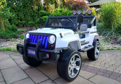 Makina elektrike për fëmijë Lean Sport S2388 Jeep, 4x45W, e bardhë