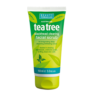 Skrab fytyre me Tea Tree Beauty Formulas, 150 ml