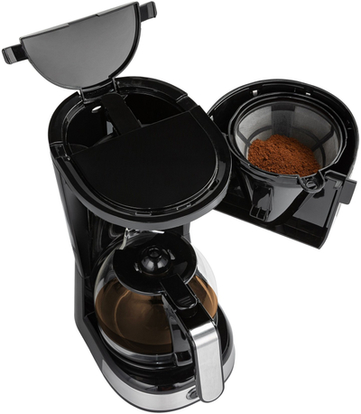 Апарт за филтер кафе Tesla CoffeeMaster ES200, 0.75L, повторно употреблив филтер, црн