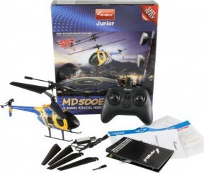 Helikopter RC Amewi MD500E CX, 2.4GHz, RtF, blu me të verdhë