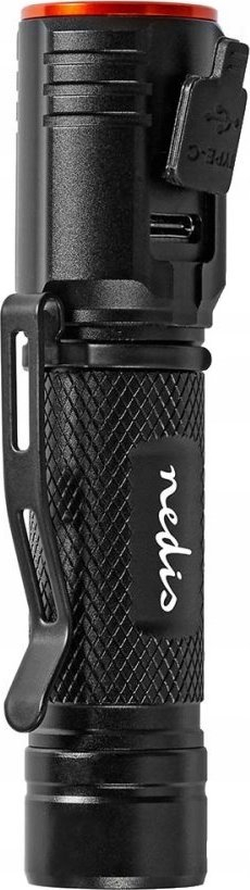 Dritë dore Nedis Rechargeable LED Torch, 20W, 2000 lumen, alumin i zi