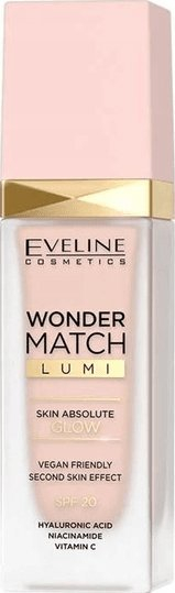 Fondatinë Eveline Cosmetics Wonder Match Lumi, SPF 20, 30ml, nuanca 05 Light Neutral